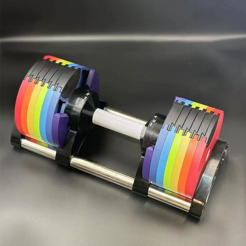 Adjustable Dumbbell Pair 40Kg - Набор регулируемых гантелей разноцветных, с шагом