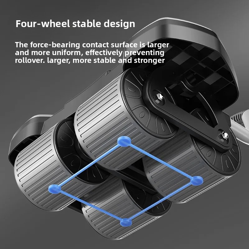 Ab Roller Wheel With Elbow Support - Четырехколесный тренажер для поддержки локтей, вращающийся