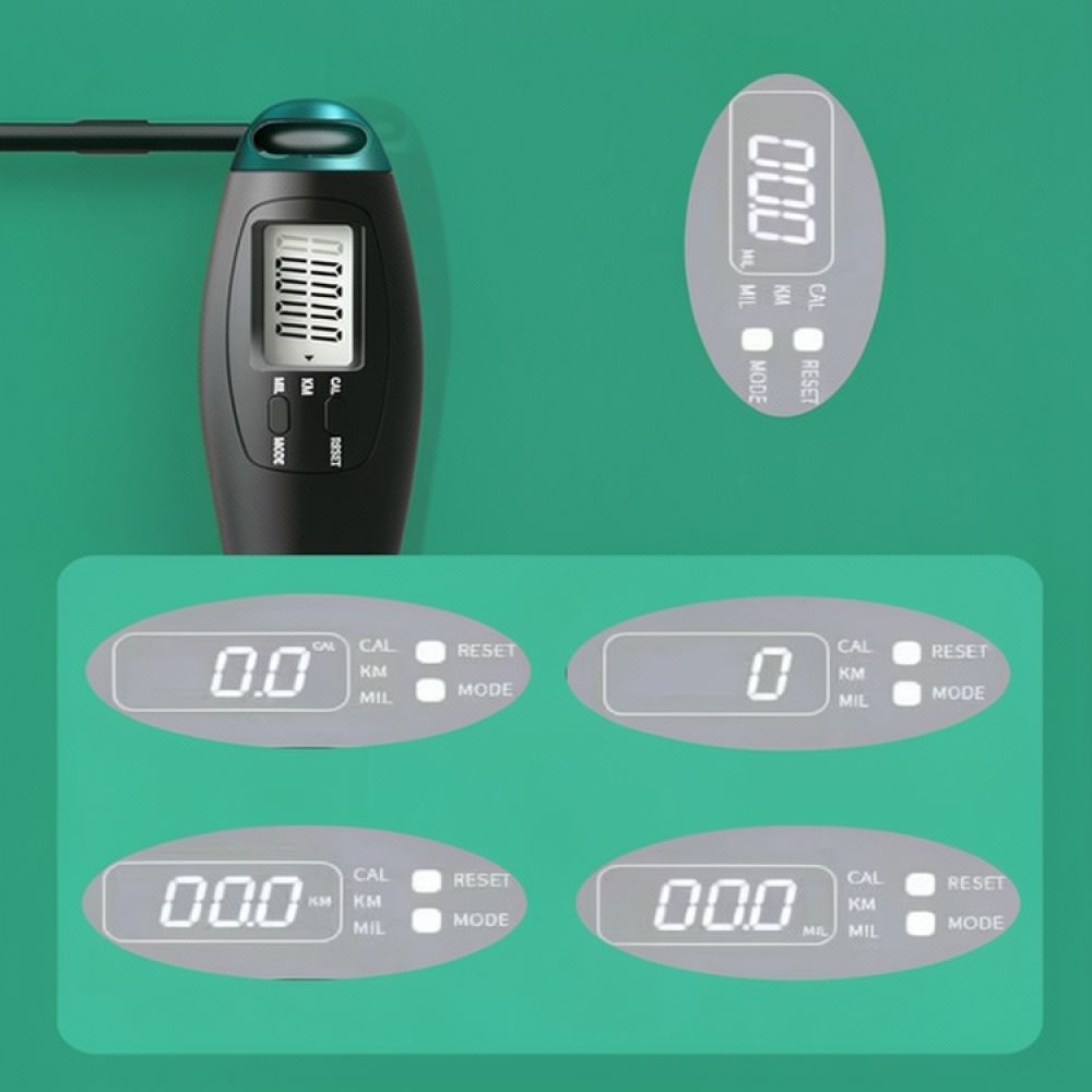 Smart Jump Rope Digital Counter - Цифровая умная скакалка с утяжеленными шариками,