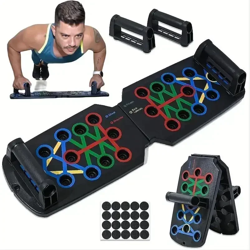 Push Up Board Foldable Multi Function - Новый портативный многофункциональный набор для отжиманий