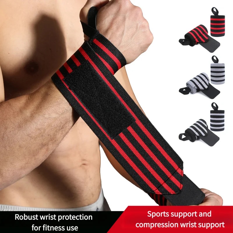 Wrist Wraps Weightlifting Support - Фитнес-бандаж для поддержки запястья с регулируемым