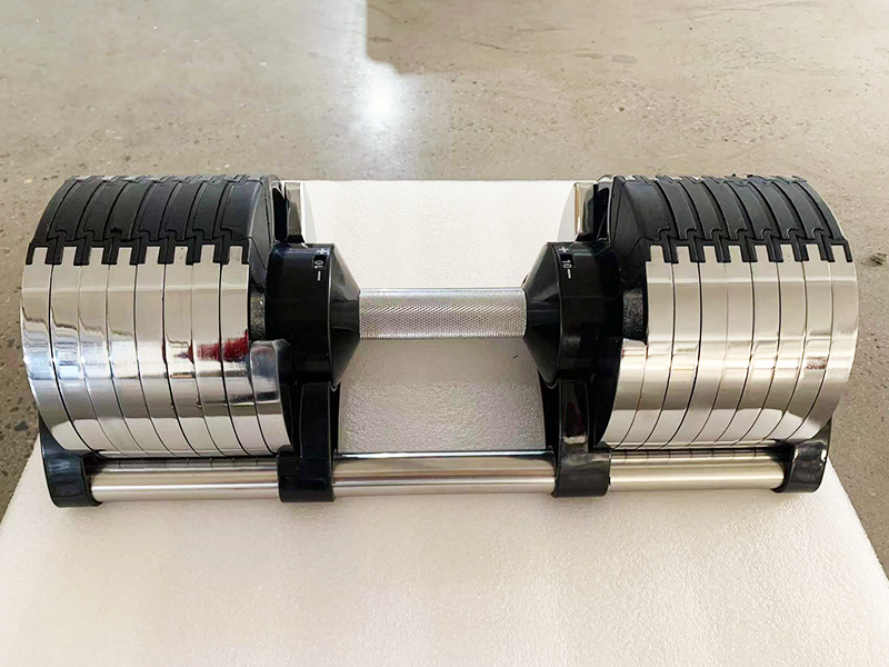 Хромированная регулируемая пар – обзор и цена Adjustable Dumbbell Pair 40Kg